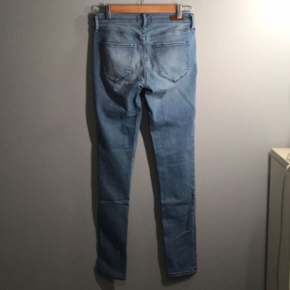 Abercrombie & Fitch jeans women's size 2L Harper super skinny blue distr… - Picture 2 of 16